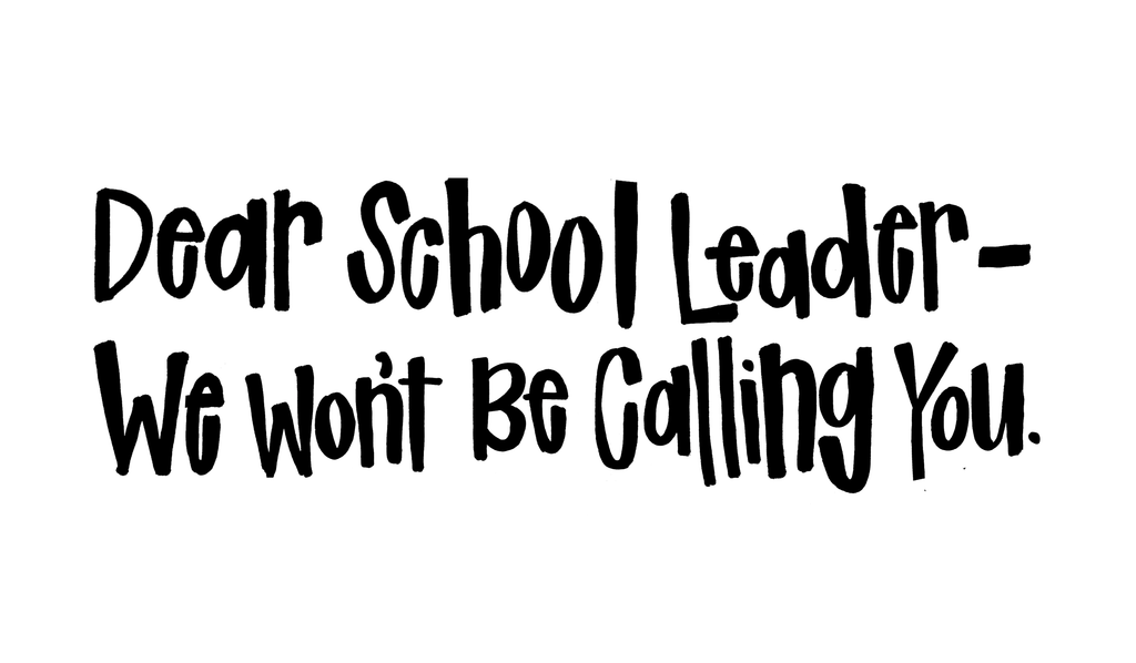 Dear School Leader